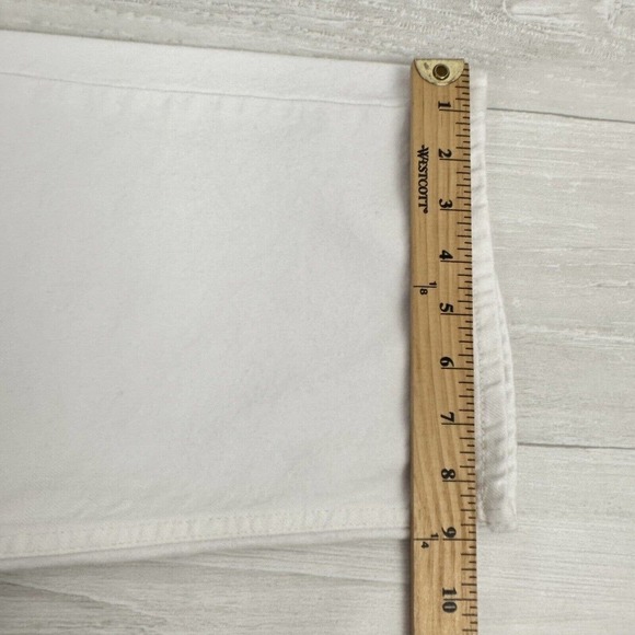 Good American Jeans 14/32 Waist 35‎ Good 90s Loose Fit Ripped Straight Leg White - Picture 15 of 16